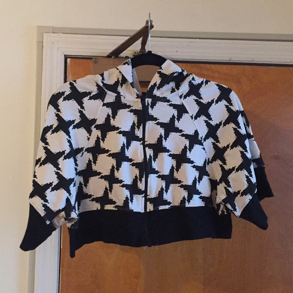RARE JEREMY SCOTT COLLECTION UZI CROPPED HOODY S